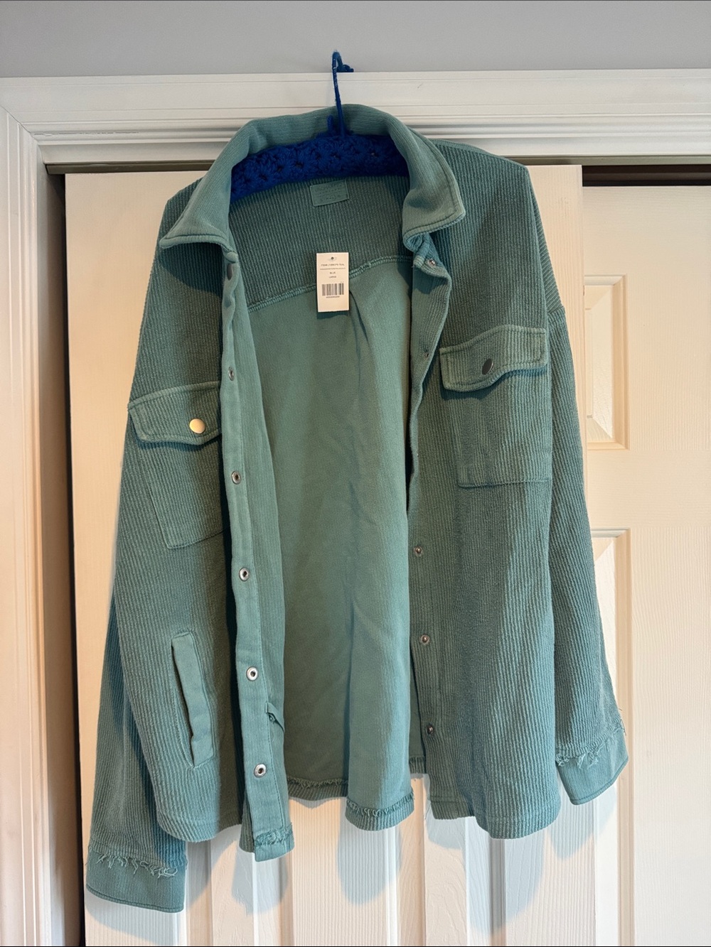 Teal Women’s Button-Up Shacket NWT